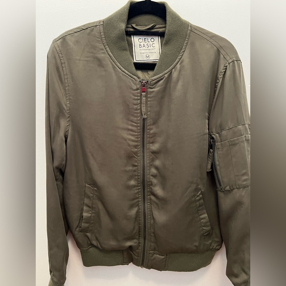 Cielo Basic Outerwear Dept Soft Olive Green Bombe… - image 3
